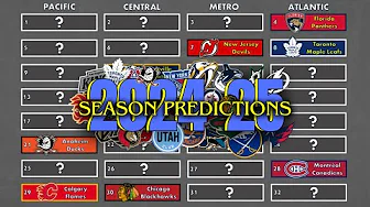 Predicting the 2024-25 NHL Season