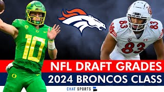 Broncos Draft Grades: All 7 Rounds From 2024 NFL Draft Ft. Bo Nix \& Jonah Elliss