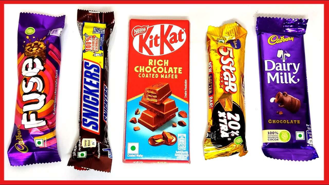 Lots of Dairy Milk Chocolate Cadbury Fuse, Kitkat Rich chocolate coated