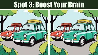 Spot The Difference : Spot 3 - Boost Your Brain | Find The Difference #167