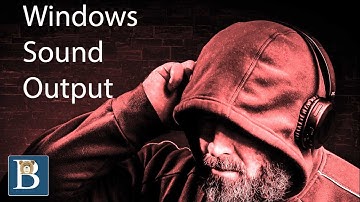 Windows Change the sound audio output device on Windows - Playback device HDMI Output