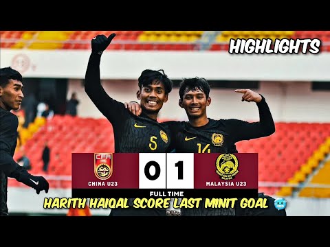 GOAL LAST MINIT👏 Highlights Malaysia U23 vs China U23 (1-0) | Friendly Match 2023