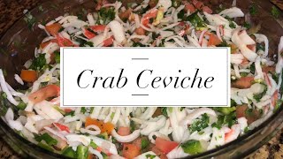 CRAB CEVICHE 😍 | COOK WITH ME!