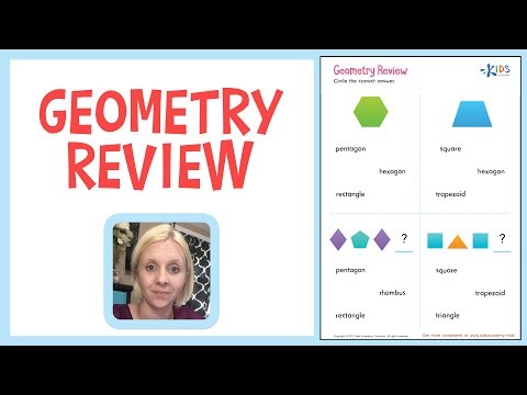 Geometry for 1st and 2nd grade - Geometry Review - Hexagon, Trapezoid, Pentagon and more Instructional Video Geometry for 1st and 2nd grade - Geometry Review - Hexagon, Trapezoid, Pentagon and more Instructional Video