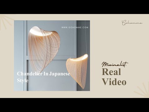 Video: Light of Japan: Japanese style chandelier