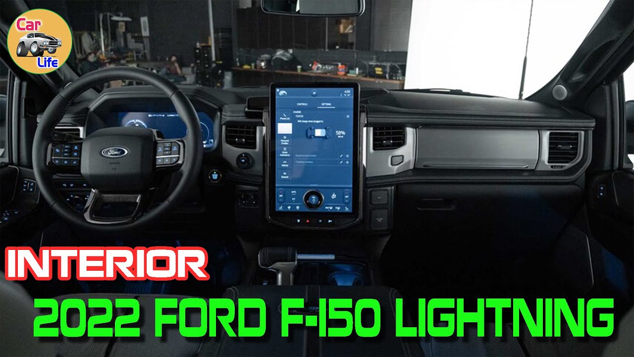 2022 FORD F-150 Lightning: INTERIOR! - YouTube