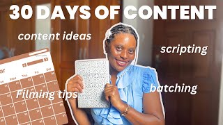 Build a content creation calendar that actually works (Idea creation, filming, scripting and publish