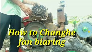 How to change fan Biaring / Kamco power tiller