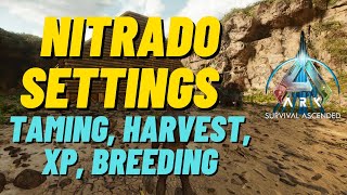 How to Set Up ARK Survival Ascended Nitrado Server Settings - Taming, XP, Harvest, Breeding & More!!