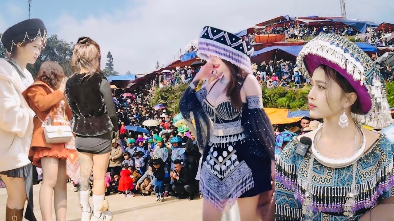 BẮT VỢ CHỢ TÌNH TRÊN ĐỈNH NÚI CAO LỄ HỘI GẦU TÀO PHA LONG BIÊN GIỚI VIỆT TRUNG TOÀN GÁI XINH