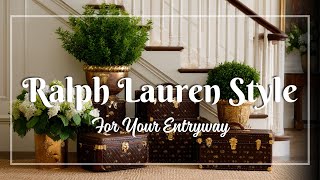 Design a Ralph Lauren-Inspired Entryway with Old-World Maps, Rich Wood & Equestrian Decor