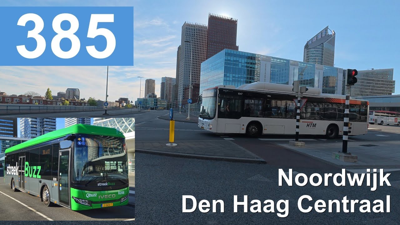 Qbuzz lijn 385: Noordwijk - Den Haag Centraal Station | Qbuzz ZHN | Qbuzz 8208 | 2025