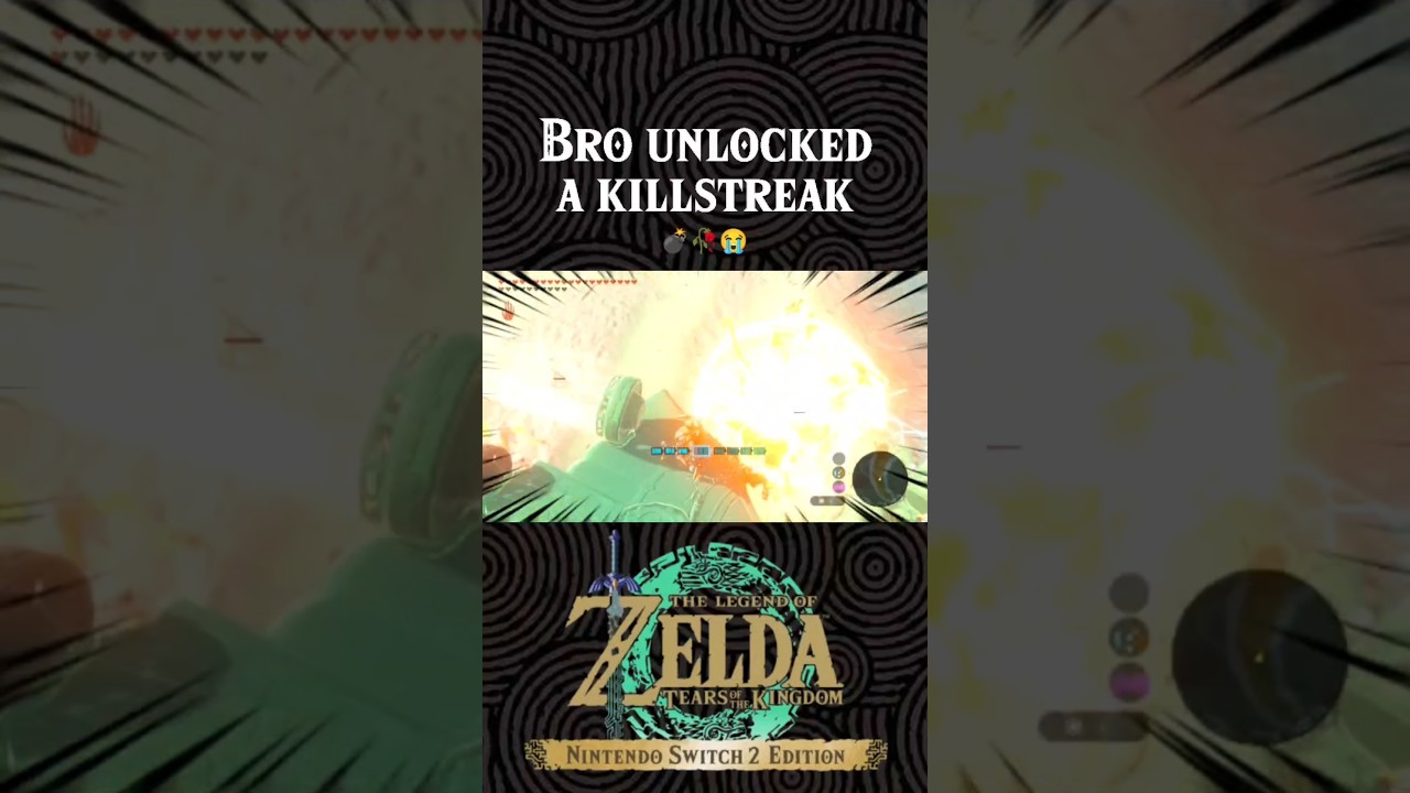 🗣️🔥 ENEMY AC130 ABOVE #shorts #zelda #totk #botw #nintendo
