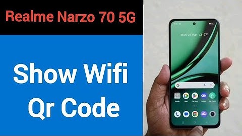 Realme Narzo 70 5G me Wifi QR code Kaise nikale, how to show wifi QR code