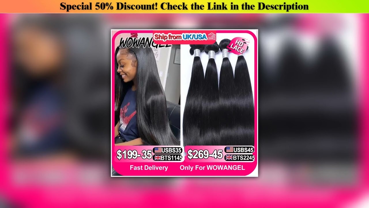 Flash Sale Wow Angel 28 30inch Bone Straight Human Hair Bundles 1/3/4 pieces 10A Peruvian Remy Hair