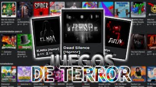 15 JUEGOS DE TERROR que DEBES JUGAR en ROBLOX! I Roblox Juegos