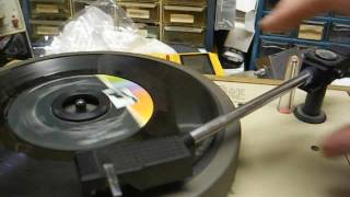 Unwrapping and check-out of an Audiotronics 304E classroom record player