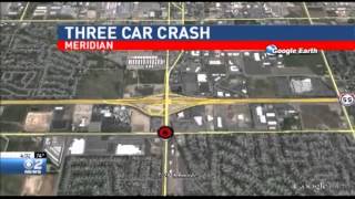 Three Car Crash in Meridian