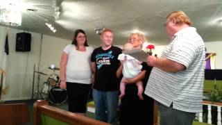 Calebs baby dedication