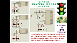 Simple Traffic Lights System (8051 Microcontroller)