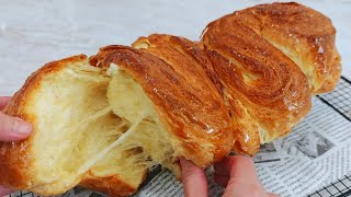RECETTE DE BRİOCHE FEUILLETÉE ( La Mie Est Ultra Filante Est Délicieuse )
