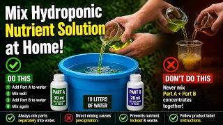 Mix Hydroponic Nutrient Solution at Home!