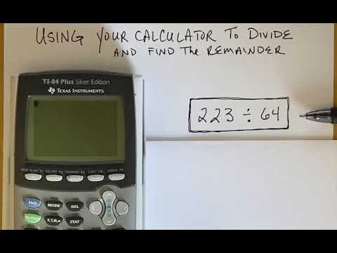 Finding a Remainder Using Calculator