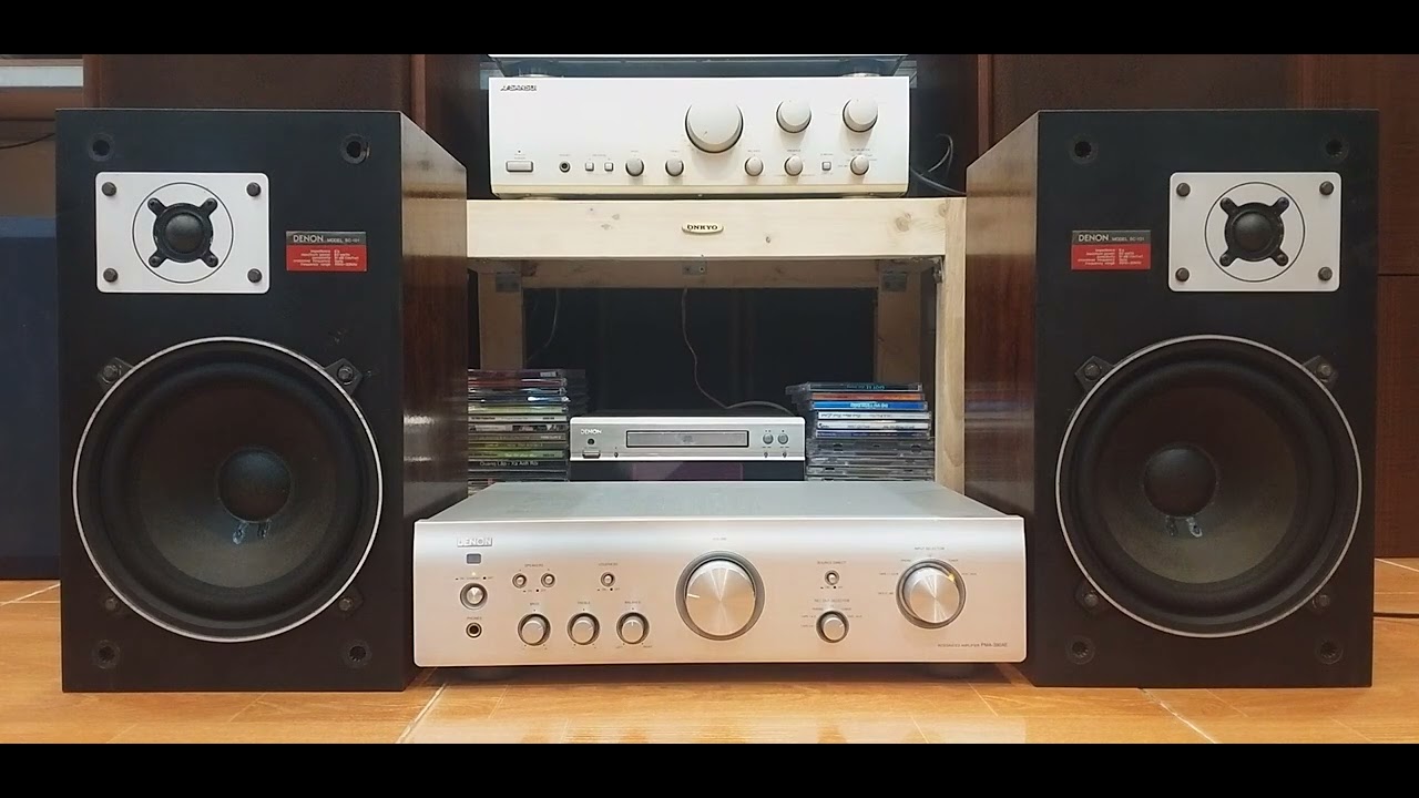 em test video Ampli DENON 390ae với cặp loa Denon sc-101 chất âm hay ...