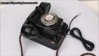 Siemens Bakelite wall telephone fully working antique telephone