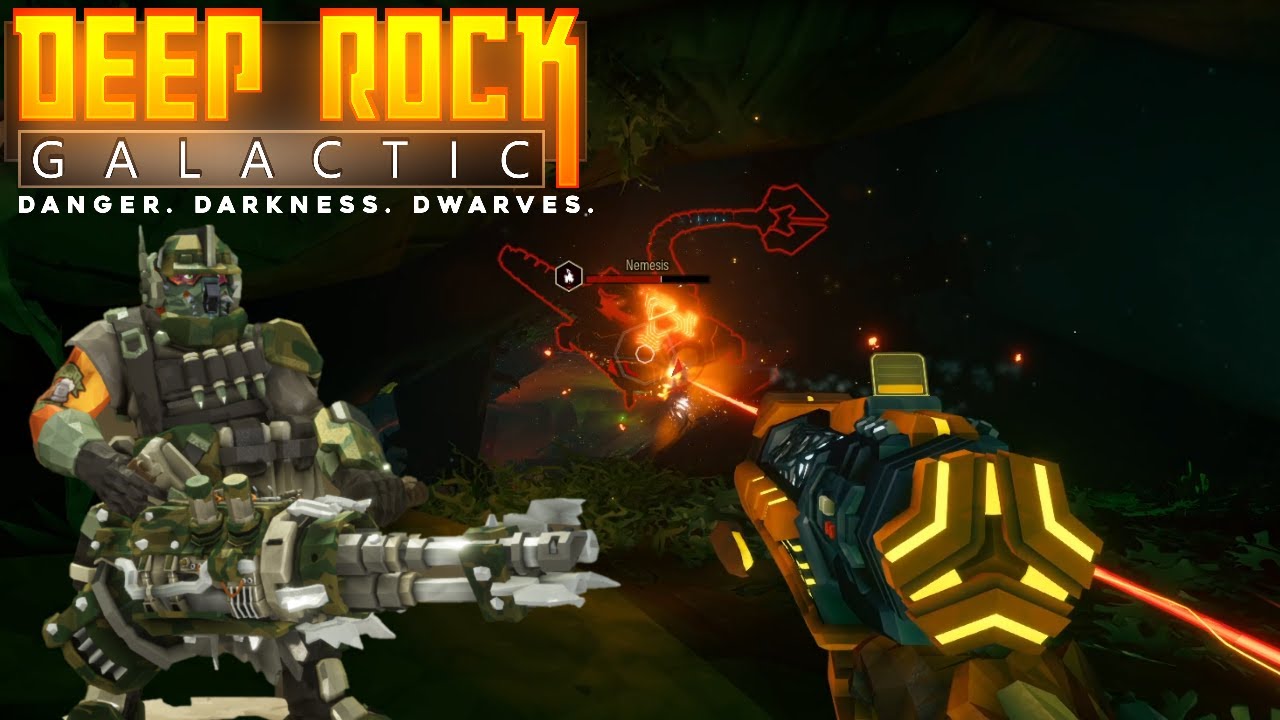 Deep Rock Galactic season 2 nemesis vs ArmsKore Coil Gun with hellfire