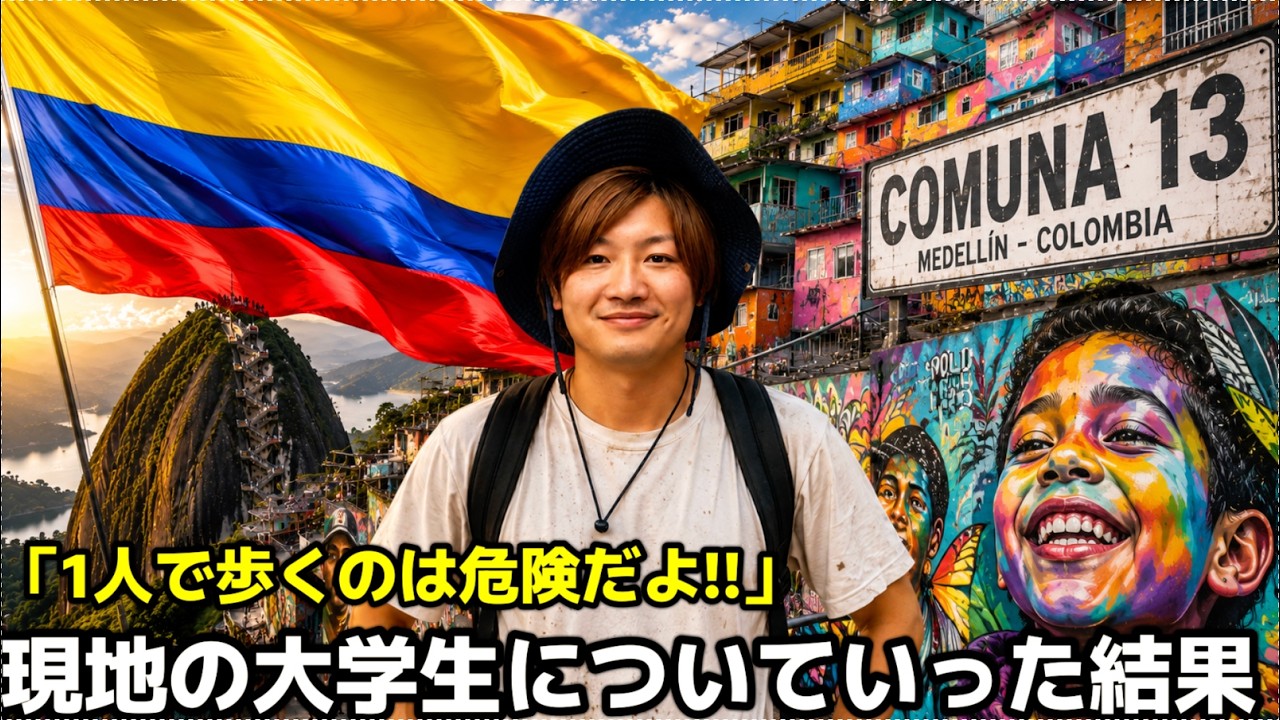 🇨🇴【密着】現地の大学生に1日任せたら、とんでもない場所へ連れて行かれた｜中南米15カ国旅 #24