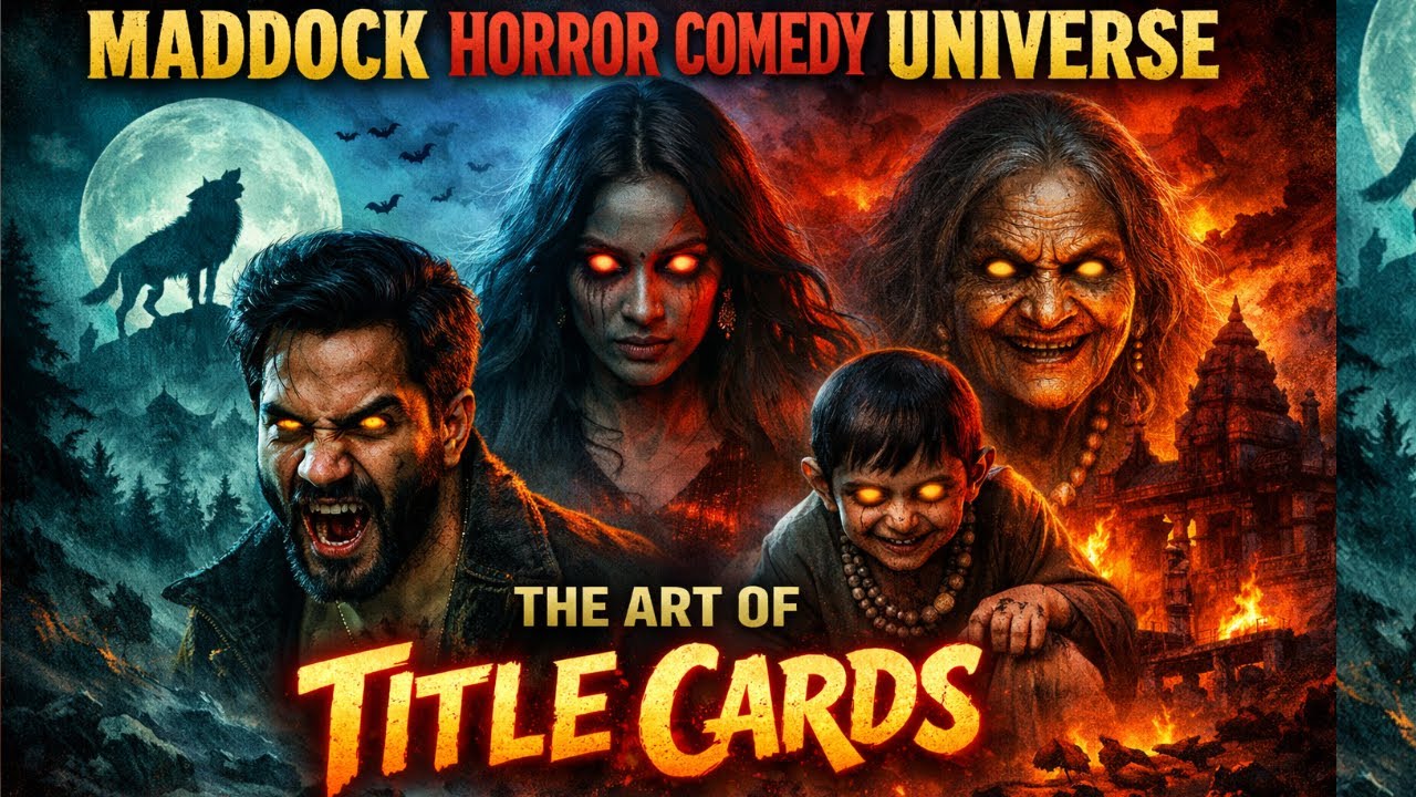 Maddock Horror Comedy Universe | MHCU | The Art of Title Cards