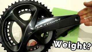 Overview of the Shimano Ultegra R8000 Crankset review and actual weight