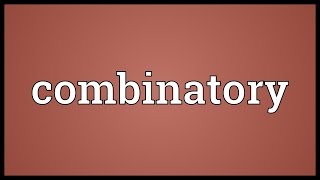Combinatory Meaning