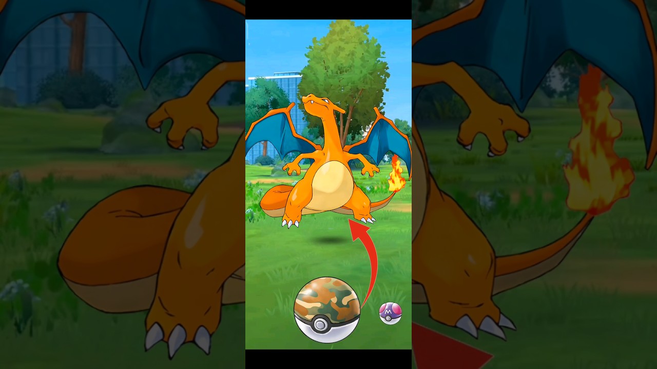 Charizard Catch in Wild Pokemon Go 