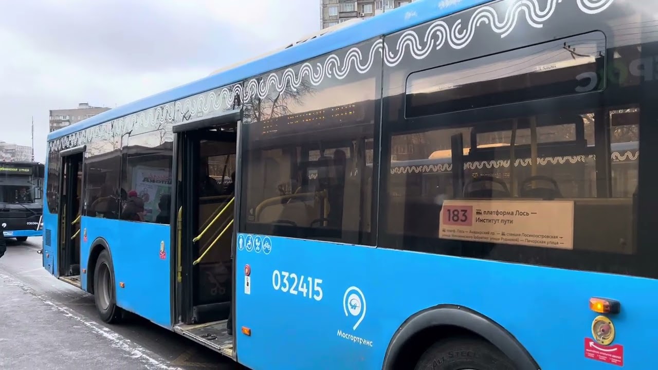 Автобус ЛиАЗ-5292.22(2-2-2)[2016г.в.] с маршрутом 183 ”Платформа Лось - Институт Пути”