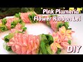 How To Make Pink Plumeria Flower Ribbon Lei