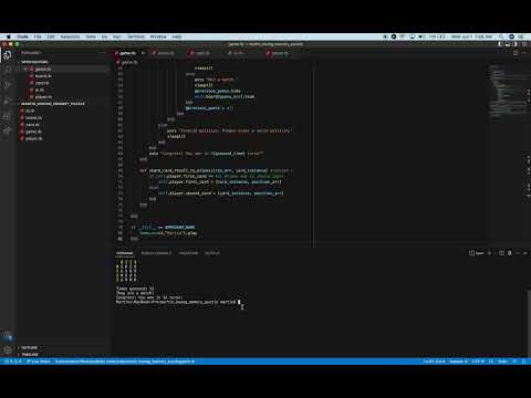 Martin Memory Puzzle game in Ruby