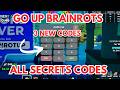 ALL SECRETS CODES GO UP FOR BRAINROTS MAP FORTNITE AQUA EVENT ADMIN ABUSE UPDATE TODAY ADMIN CODE 2