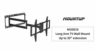 Full Motion TV Wall Mount For 37'-75' TVs MU0019 from MOUNTUP Display