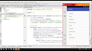Create A  Simple list view Items in Android