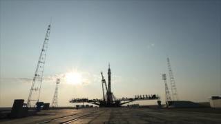 大西宇宙飛行士ISS長期滞在：ソユーズMS-01宇宙船（47S）打上げ射点のリモートカメラ映像