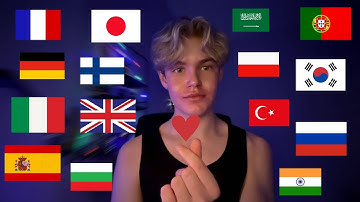 😴ASMR Saying "Hello" in 30 LANGUAGES - Relaxing💤