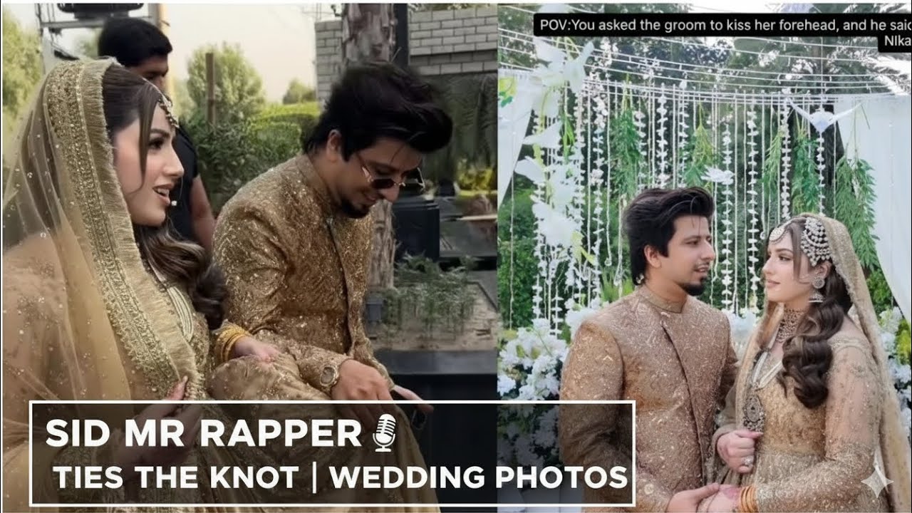Sid Mr Rapper Wedding Photos – Pakistani Rapper Ties the Knot - YouTube