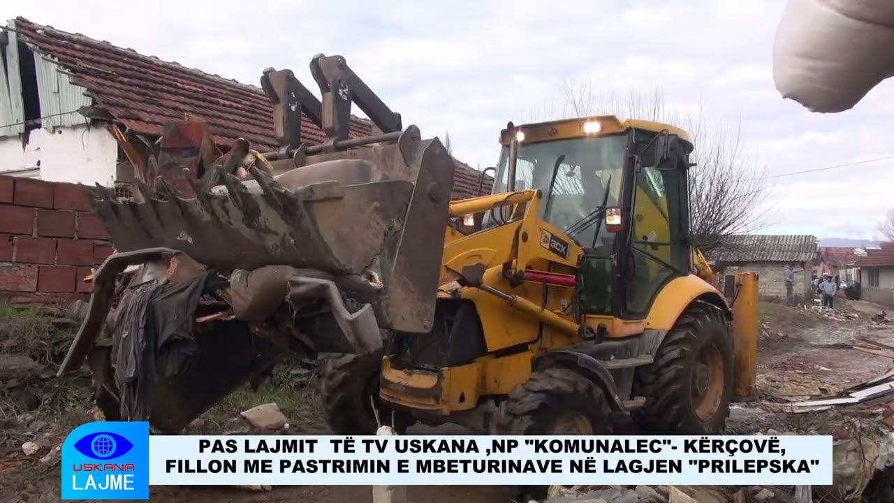 PAS LAJMIT  TË TV USKANA ,NP KOMUNALEC KËRÇOVË,FILLON ME PASTRIMIN E MBETURINAVE NË LAGJEN PRILEPSKA