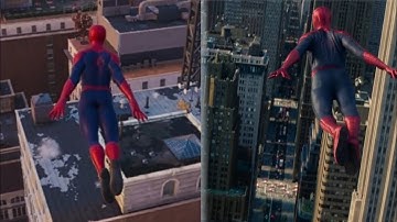 Marvel Spider-Man Remastered - Recreating The Amazing Spider-Man 2 Opening Swing Scene