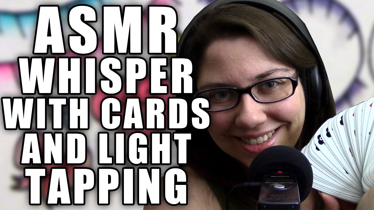 ASMR Ear to Ear Up Close Whisper about a Deck of Cards with Tapping