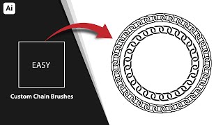 How To Create a Custom Chain Brushes in Adobe Illustrator Tutorial  Step By Step (Easy Tutorial)