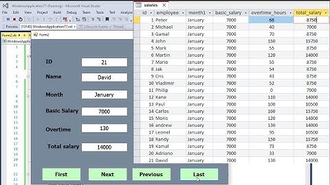 programmer visual Basic.net| Retrieve data from access database using  navigation buttons