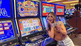 I Went For The 15 FREE SPINS BONUS On THIS Cleopatra Slot!!!